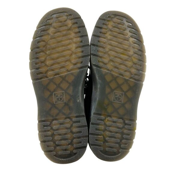 Dr. Martens Zavala Patent Leather Combat Boots Black Size 6 - Picture 3 of 8